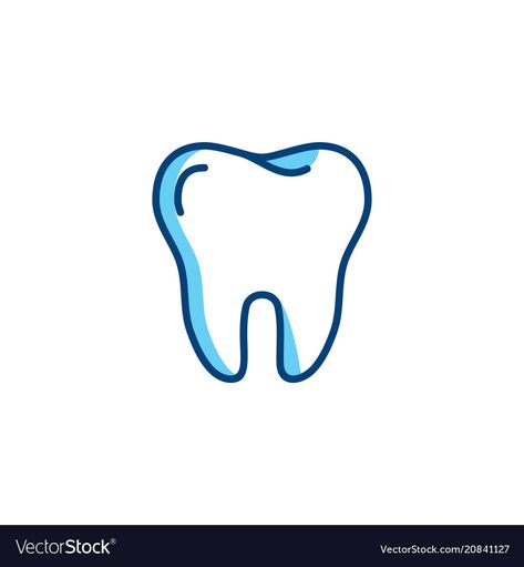 Tooth Illustration Dentists, Teeth Logo Design, Dentist Logo Ideas, Tooth Logo Design, Dentist Icon, Dent Logo, Dental Clinic Logo Design, Dental Illustration, Dental Icon