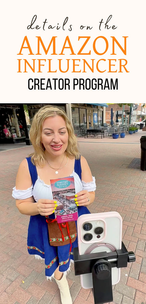 Amazon Influencer Creator Filming Vertical Video with text overlay Amazon Influencer Program, Amazon Influencer, Food Blogging, Creating Content, Amazon Associates, The Amazon, Blogging Tips, How Can, Programming