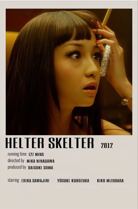 Helter Skelter 2012 Poster, Hellbender Movie, Helter Skelter Poster, Life In A Year Movie, Dark Feminine Movies, Weird Movies, Femcel Movies, Movie Recs, 1990s Movies