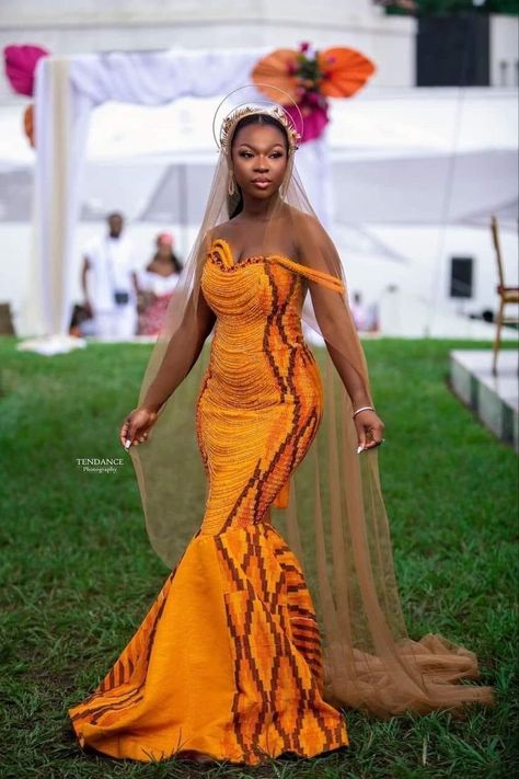 Ghana Traditional Wedding, African Inspired Wedding, Ghanaian Wedding, African Bridal Dress, Ghana Wedding, African Traditional Wedding Dress, Kente Dress, African Traditional Wedding, African Wedding Dress