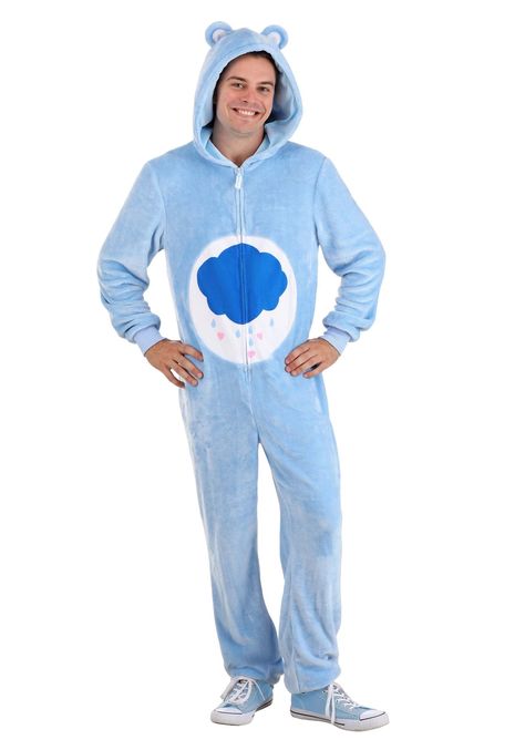 PRICES MAY VARY. Size: Large 100% polyester Fleece hooded onesie has zipper down center front Rib knit on the sleeves and ankle cuffs Exclusively made by us! If Grumpy Bear is your faves, then you have to check out our Care Bear Grumpy Bear Onesie for Adults, exclusively made by us! This fleece hooded onesie has a zipper down the center front to put on and take off the adorable Care Bear costume. The adult onesie also features rib-knit on the sleeves and ankle cuffs. If you are looking for a sol Grumpy Bear Care Bear, Care Bear Grumpy, Care Bear Costume, Care Bear Onesie, Onesie For Adults, Care Bear Heart, Bear Onesie, Grumpy Bear, Bear Costume