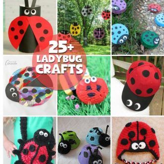 Plastic Lid Ladybugs: a cute kid's craft made from recycled milk lids! Cardboard Tube Crafts, Easter Mason Jars, Craft Table Diy, Summertime Crafts, Ladybug Crafts, Edible Crafts, Mesh Wreath Diy, Easy Easter Crafts