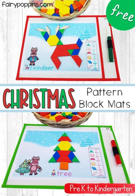 Christmas Activity 1st Grade, Christmas Maths Year 1, Christmas Pattern Block Mats Free, Christmas Fine Motor Activities Preschool, Christmas Pattern Activities Preschool, Christmas Shapes Preschool, Christmas Fine Motor Preschool, Pre K Christmas Activities, Christmas Toddler Activities