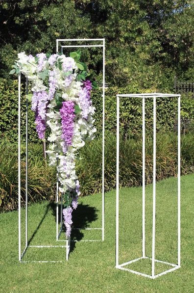 FLOOR STANDING METAL PLINTH WHITE Ceremony Arch Decor, Floral Archway, Decor For Wedding, Metal Wedding Arch, Arch Decor, Metal Wedding, Backdrop Frame, Moon Wedding, Arch Wedding