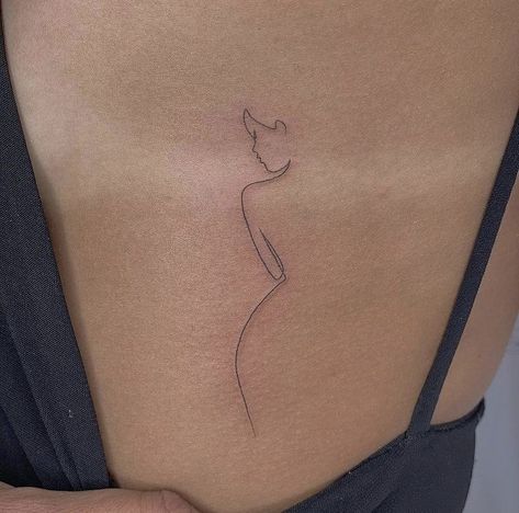 Tattoo Of Women Silhouette, Woman's Silhouette Tattoo, Women Body Silhouette Tattoo, Silhouette Of A Woman Tattoo, Woman’s Silhouette Tattoo, Tattoo Of A Woman Silhouette, Tattoo Women Silhouette, Silhouette Tattoo Woman, Line Art Woman Tattoo