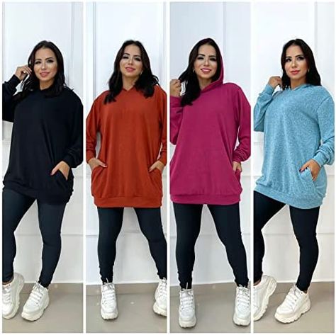 lusa Moletom De Frio Para o Inverno/Outono Forro Lã Confortável Aquecimento Blusinha Over Size, Plus Size