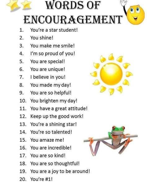 Best phrases for appreciating and encouraging child's work Encouraging Quotes For Students, Daily Vocabulary, Word Of Encouragement, Encouraging Phrases, You Are Incredible, Words Of Appreciation, Star Students, English Vocab, Spoken Words