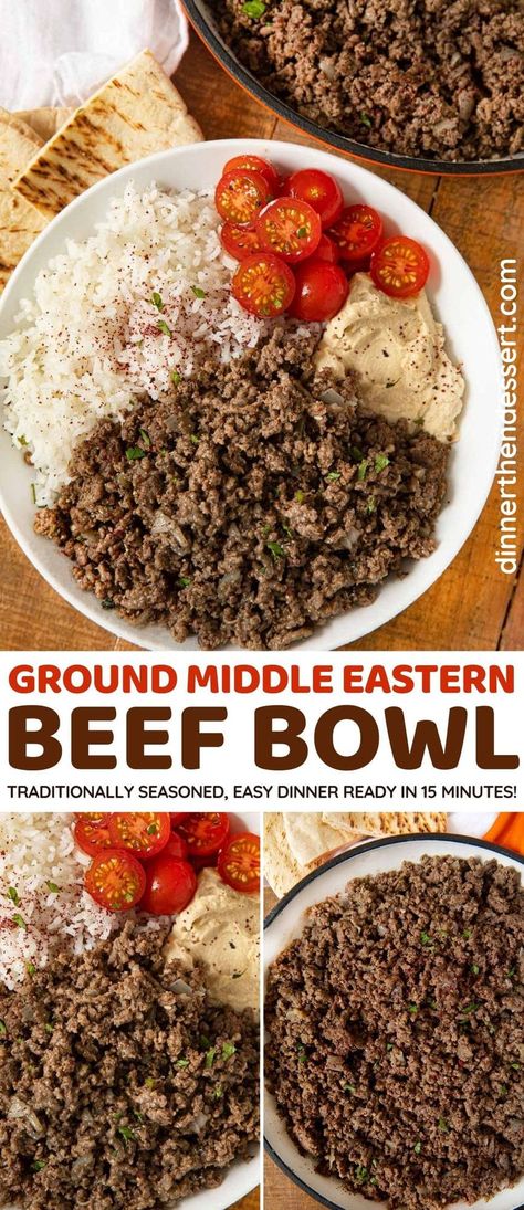 Ground Beef Diet Recipes, Ground Beef Couscous, Moroccan Ground Beef Recipes, Ground Beef And Chickpeas, Seasoned Ground Beef Recipes, Light Ground Beef Recipes, Ground Beef And Lentils Recipe, Ground Beef Protein Bowl, Middle Eastern Beef Recipes