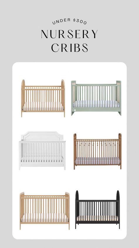 Find the perfect crib for your little one without breaking the bank! Discover a curated selection of stylish nursery cribs under $300 that blend affordability with quality. From modern designs to classic styles, these cribs offer both safety and charm for your baby’s room. Click to explore budget-friendly options and create a cozy, chic nursery space! #NurseryDecor #AffordableCribs #BabyRoom #BudgetFriendly Nursery Cribs, Nursery Space, Nursery Room Furniture, Chic Nursery, Stylish Nursery, Nursery Crib, Cozy Chic, Baby Registry, Furniture Styles