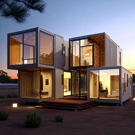 Modern Container Homes, Prefabricated Building, Retreat Design, Small Barn House, Shipping Container Architecture, Modular Housing, Container Conversions, Shipping Container Home Designs, Small Barn