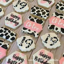 Cow print birthday...yes please 😍... - Karen's Clever Cookies | Facebook Cow Print Birthday, Birthday Cookies, Yes Please, Cow Print, Sugar Cookie, Cow, Happy Birthday, Birthday, On Instagram