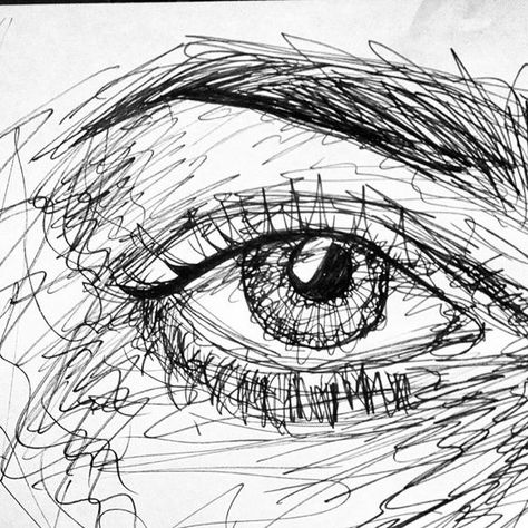 scribble art 11 A Drawing, Black And White, White, Black, Art