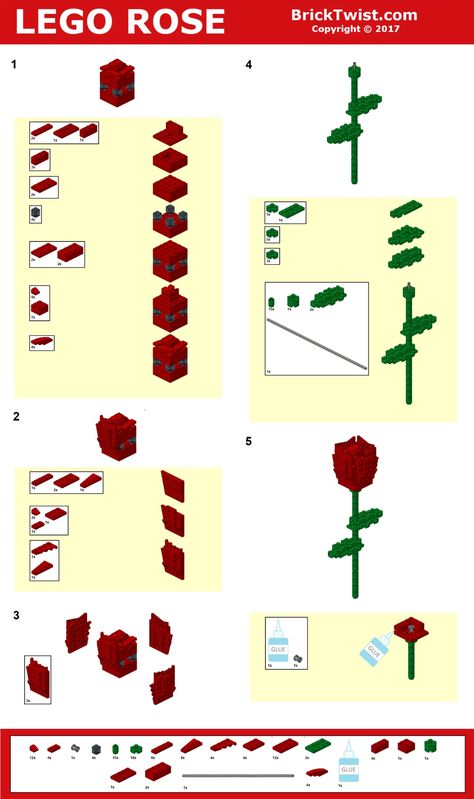 Lego Creations Instructions, Lego Flower Bouquet, Lego Diy Crafts, Lego Wedding, Instructions Lego, Lego Challenge, Lego Building Instructions, Construction Lego, Lego Diy