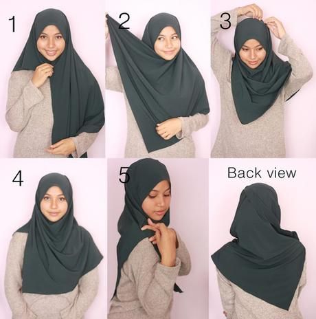 Tutorial: 4 Easy-to-Wear Hijab Styles for Everyday Look Habits Musulmans, How To Wear Hijab, Simple Hijab Tutorial, Tutorial Hijab Pashmina, Hijab Simple, Estilo Hijab, Style Tutorial, Simple Hijab, Hijab Wedding Dress