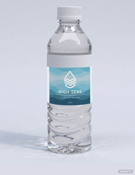 Label Water Bottle, Bottle Water Design, Mineral Water Bottle Design, Water Bottle Packaging Design, Water Label Design, Water Packaging Design, Water Bottle Packaging, Bottle Design Water, Mineral Water Brands