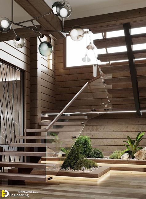 House Hall Design, تحت الدرج, Staircase Interior Design, Staircase Design Modern, Garden Decoration Ideas, Escalier Design, Under The Stairs, Stairway Design, Stairs Design Modern