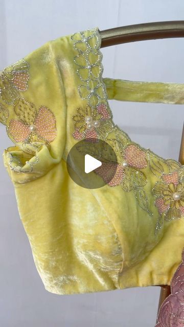 Amsuka on Instagram: "Yellow with coco sorbet❤️  Hand intricately embroidered saree with embroidery yellow blouse   Can be customised   Dm to know more  #red #handembroidered #intricacy #details #saree #blouse #clothingbrand #pret #fashion #label #instagram #handmade #amsuka" Yellow Blouse Designs, Blouse Works, Embroidered Saree, Yellow Blouse, March 20, Saree Blouse, Blouse Designs, Hand Embroidered, Clothing Brand