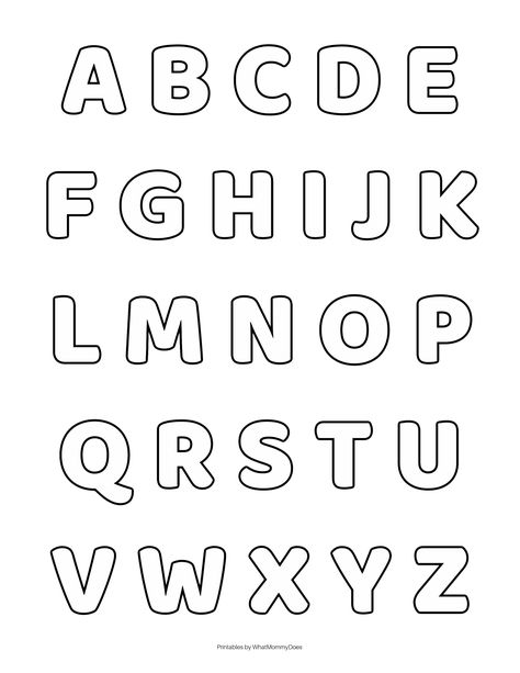 Alphabet Patterns Templates, Upper Case Alphabet Printables, Alphabet For Coloring, 3 Inch Letter Stencils Printables Free, Letter Print Outs Free Printable, How To Outline Letters, Outline Letters Fonts Free Printable, Outline Alphabet Letters, Uppercase Alphabet Printable