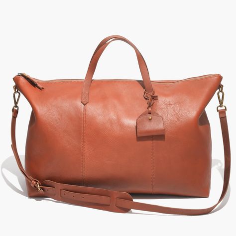 Madewell Transport Weekender Leather Overnight Bag, Leather Weekender Bag, Leather Weekender, Weekend Bag, Overnight Bag, Look At You, Weekender Bag, Luggage Bags, Travel Bags