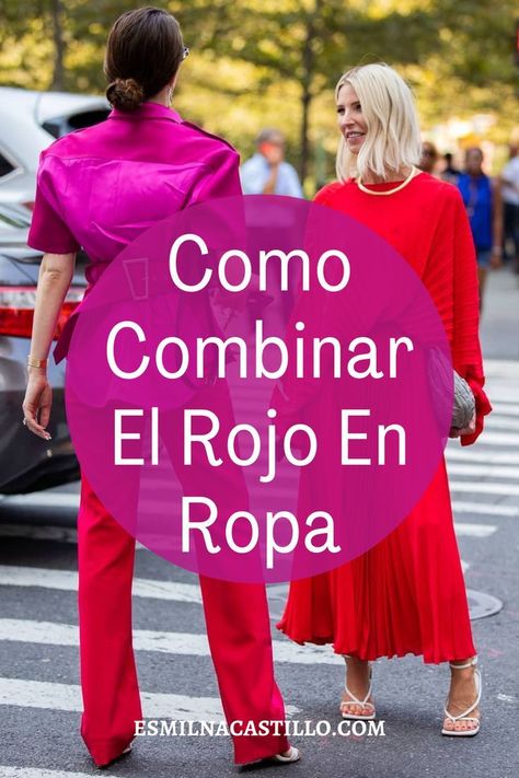 El rojo es amor, pasión y coraje. Es el favorito de Cupido y también lo es de todos los entusiastas de la moda. Por eso estoy aquí para discutir los colores que van con la ropa roja. Si bien es uno de los colores más hermosos y vibrantes, puede ser difícil contrastarlo. Pero con un poco de experimentación, puedes crear looks que te harán destacar entre la multitud. No importa el tono: carmesí, escarlata o vino, combínalos con colores marrón, azul o gris. Outfit Pantalon Rojo, Outfits Modernos, Color Combos Outfit, Outfit Mujer, Color Combos, Read More, Account Suspended, Casual Outfits, Van