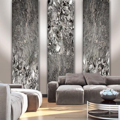 Our wall murals can literally transform any room from ordinary to spectacular in no time. It looks just like the real thing, you won’t be able to tell the difference! Size: 27" L x 39" W | Brayden Studio® Alysee Diamond Wall Mural Non-Woven, Size 39.0 W in | Wayfair | Home Decor Diamond Wall, Stone Wallpaper, Wallpaper Rolls, Mural Wall Art, Accent Wallpaper, House Doctor, New Wall, Modern Spaces, Tuba