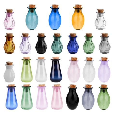 PRICES MAY VARY. Reliable to Use: These glass bottles jars are made of glass material with wooden stoppers, which are not easy to break, light in weight and portable to carry or store, providing a long time service for you Wide Usage: These colorful drifting bottles are nice choices for wishing bottles, mini drifting bottles, small seed bottles, sample bottles, indoor decoration bottles, wedding favors, party decorations, storage accessories and more Retro & Romantic Design: the cute mini colore Short Sentences, Tea Party Table, Spell Jars, Glass Bottles With Corks, Potion Bottles, Mini Glass Bottles, Magic Items, Bad Smell, Mini Jars