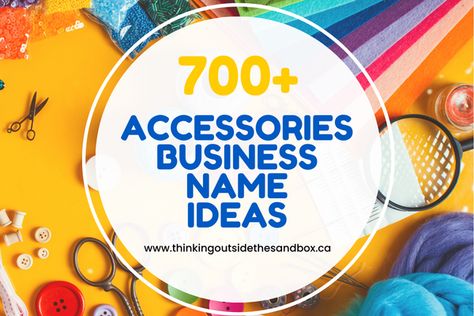 All the new business startups like fashion accessories brands must carry a standing-out name based on fantastic ideas. The accessories business is also one of the trending businesses. If you want to start an accessory business, you must finalize some names. While starting the accessories business, you must take care of some basic points to successfully do your business through the market. The brand name is one of them. Just like stylish names for shops, your accessory brand name will be going... Unique Business Names For Accessories, Names For Accessories Shop, Accessories Name Ideas, Accessories Brand Name Ideas, Accessories Business Names, Accessories Business Name Ideas, Buisness Name Ideas, Store Names Ideas, Unique Business Names