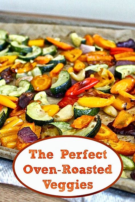 Roasted Veggies In Oven, Culinary Tips, Oven Vegetables, Roasted Vegetables Oven, Baked Veggies, Roasted Vegetable Recipes, Fresh Recipes, Veggie Delight, Cooking Club