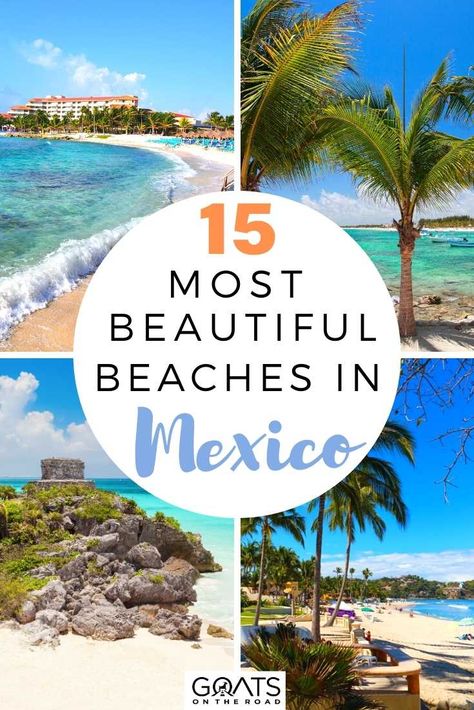 Are you making list of best beaches in Mexico for your itinerary? These Mexico beaches stand out from the rest, here are 15 most beautiful beaches in Mexico you must-see and relax with their natural beauty! | #vacation #bucketlist #travel Birthday Vacay, Mexico Vacation Destinations, Beaches In Mexico, Best Beaches In Mexico, Mexico Itinerary, Mexico Beaches, Best Beaches To Visit, Cancun Trip, Mexican Beaches