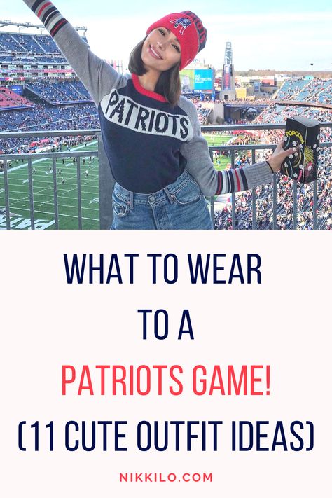 Patriots Game Outfit Winter, Cold Weather Sporty Outfits, Patriots Game Outfit Fall, Patriots Outfit For Women, Patriots Game Day Outfit, What To Wear To Nfl Game, Football Fan Outfits Women, Tampa Bay Buccaneers Outfit Women, Nfl Winter Game Outfit