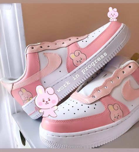 Shoes Aesthetic Wallpaper, Custom Sneakers Diy, Bts Clothing, Custom Shoes Diy, Wallpaper Love, Custom Nike Shoes, Kawaii Shoes, Personalized Shoes, Nike Air Shoes