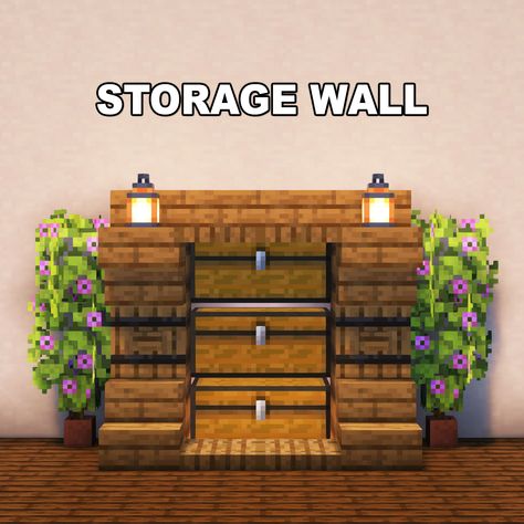 Minecraft Storage Wall ✅ Follow for OP Minecraft Builds 📢 Share with your Friends 💬 Rate this Build 1-10 🔖Tags 🔖 #minecraft #minecraftbuilds #minecrafters #minecraftpe #minecraftmemes #mınecraftideas #minecraftbuild #minecraftbuilding #minecraftbuilding #minecrafttutorial #minecraftonly #mcpe #minecraftpc #minecraftcreations #minecraftdaily #minecraftdesign #minecraftjava #minecrafts #minecraftyoutuber #gaming Chest Wall Minecraft, Storage Wall Minecraft, Tv Stand Minecraft, Wooden Wall Minecraft, Mc Wall Design, Minecraft Message Board, Bunk Beds Minecraft, Potion Room Minecraft Ideas, Minecraft Town Hall Interior