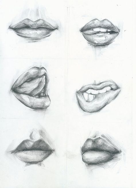 They look simple to draw but everything on faces takes alot of practice. Realistic Features Drawing, Lips Drawing Sketch, Realistic Lips Drawing, Lips Drawing Reference, Mouth Sketch, Lips Sketch, Seni Pastel, Desen Realist, Drawing Hands