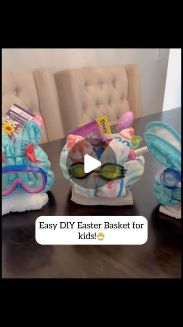 Jen Watson | Cleaning, Organizing, Home Tips & more. on Instagram: "How to create a beach towel Easter bunny basket.🐰 . . . . . . . . . . . . . . . . . #lifewithkids #eastergifts #easter #easterbasket #easterbunny #kidseaster #easterbasketideas #easterideas #momlife #easterbasketstuffers #howto #tipsandtricks" Easter Toddler, Organizing Home, Crafts Spring, Towel Basket, Toddler Ideas, Easter Bunny Basket, Diy Gift Baskets, Bunny Basket, Easter Basket Diy