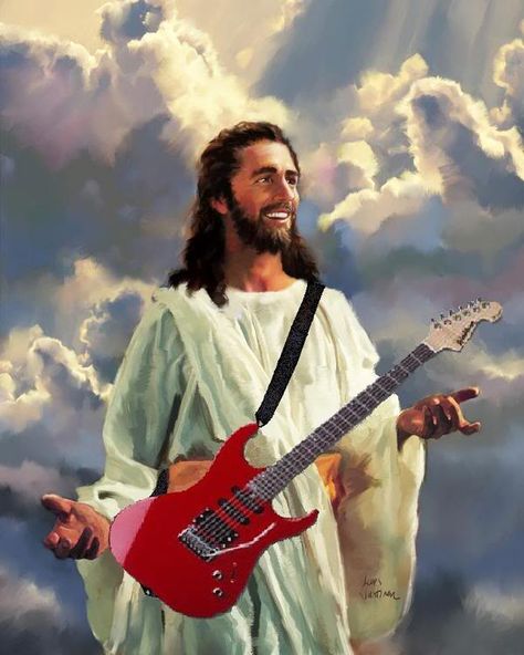 Jesus rocks! Christian Rock Music, Christian Metal, Jesus Music, Bios Para Instagram, Jesus Memes, Jesus Christ Superstar, Christian Rock, Jesus Pictures, Musical Movies