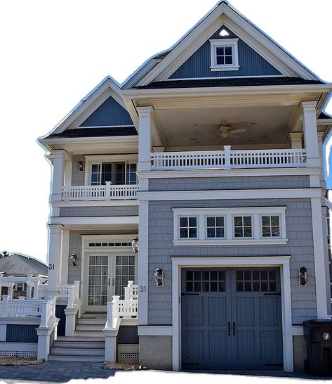 Coastal House Exteriors, Beach Town House Exterior, Beach Townhouse Exterior, Bloxburg Family Beach House, Coastal Beach House Exterior Cottage Style, Beachy Exterior House, Beach House Inspo Exterior, Small Coastal House Exterior, Beach Town Houses