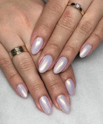 Holographic American Nails, Perfect Manicure, New Nail Polish, Popular Nails, Holographic Nails, Halloween Nail Art, My Nails, Nail Shapes, Nail Tutorials