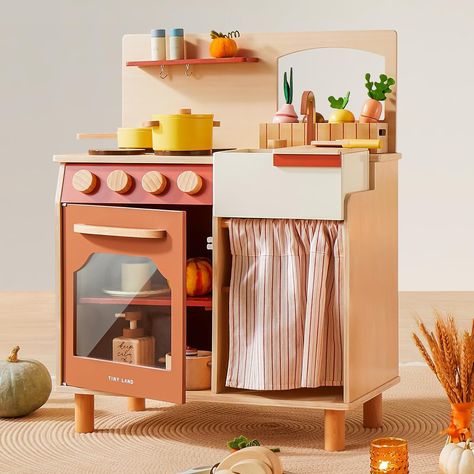 pretty everything : modern play kitchens and accessories – almost makes perfect Toddler Play Kitchen, Kitchen Playsets, Wooden Kitchen Set, Best Toddler Gifts, Kitchen Playset, Toddler Kitchen, Kids Play Kitchen, Pretend Play Kitchen, Play Kitchen Sets