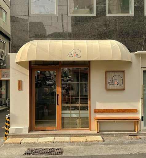 Cafe Exterior, Korean Cafe, Kentish Town, Storefront Design, Deco Studio, Cafe Shop Design, Coffee Shop Aesthetic, Small Cafe, Coffee Shops Interior