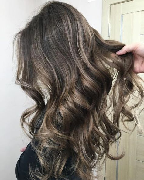 Ash Brown Hair With Highlights Brown Hair With Ash Blonde Highlights, Ash Brown Hair With Highlights, Brown Hair Inspiration, Rambut Brunette, Ash Brown Hair Color, Ash Blonde Highlights, Ash Brown Hair, Bronde Hair, Brown Hair With Blonde Highlights