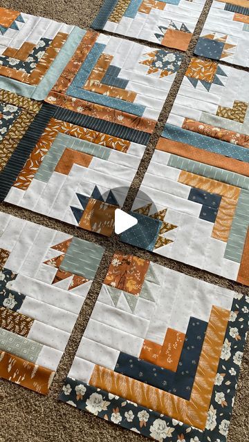 Valerie Krokosky | Modern Quilting on Instagram: "What happens when a bear walks into a cabin? Scrappy Bear Cabin!!! 🐻 Here’s a sneak peak of what’s coming in a few weeks! Lookout for the cute and cozy Scrappy Bear Cabin quilt, the perfect mix of the traditional log cabin block with the bear paw block! #traditional #historical #scrappybearcabin #scrappybearcabinquilt #cabinlove #cabinlife #quilting #quiltlove #quiltpattern #quiltingfabric #wearefabrics #agf #bearpawquiltblock #logcabinquilt #quiltingismytherapy #butfirstcoffee #makersgonnamake #sewing #modernquilter #patchwork #handmade #cabinvibes" Scrappy Bear Cabin Quilt Pattern, Bear Paw Quilt Pattern Free, Log Cabin Quilt Blocks Free Pattern, Bear Claw Quilt Pattern, Bear Paw Quilt Pattern, Bear Claw Quilt, Bear Quilt Pattern, Historical Quilts, Traditional Log Cabin