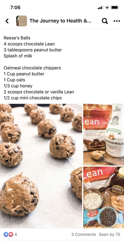 Plexus Chocolate Lean Shake Recipes, Plexus Vanilla Lean Shake Recipes, Plexus Lean Recipes, Plexus Recipes, Whey Recipes, Lean Recipes, Yogurt Drinks, Lean Meals, Protein Balls