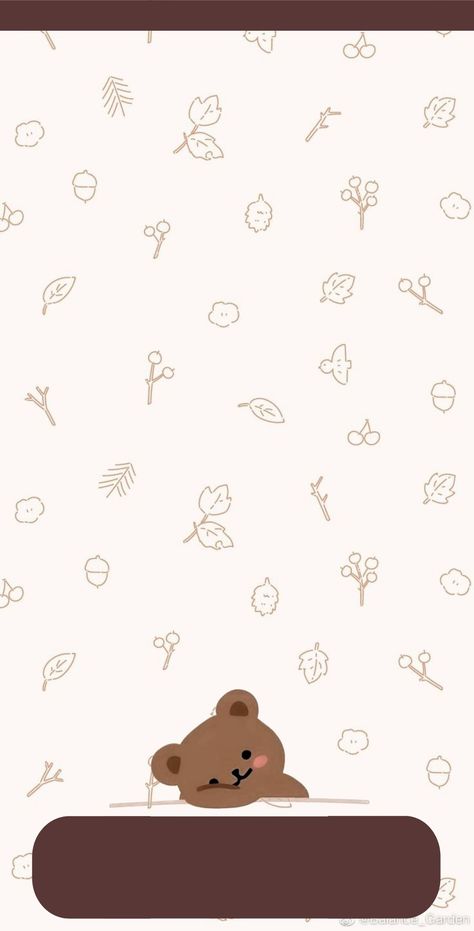 Soft Brown Aesthetic Wallpaper Iphone, Cute Brown Bear Wallpaper, Soft Brown Wallpaper, Soft Brown Aesthetic Wallpaper, Cute Brown Wallpaper, Cute Bear Wallpaper, Brown Widget, Fabric Patterns Prints, Bear Icon