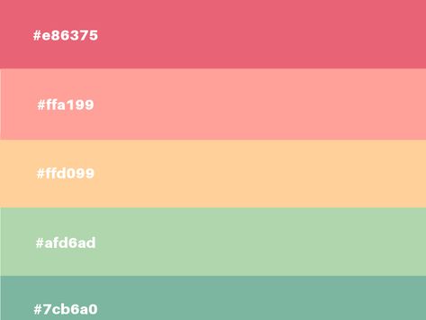 Sherbert Color Palette, Pink Lemonade Color Palette, Retro Summer Color Palette, Summer Pallete Color, Color Palette Happy, Kpop Color Palette, Melon Color Palette, Happy Colour Palette, Bright Summer Color Palette