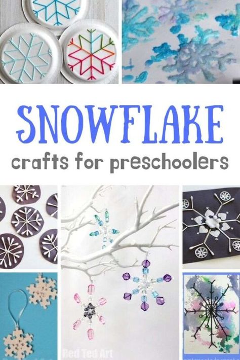 Easy Snowflake Crafts for Preschoolers to make this Winter! A gorgeous collection of Fun Snowflakes to make with young children. Developing fine motor skills with pipecleaner and bead snowflakes, to torn paper snowflakes and salt crystal snowflakes. Lots of lovely activities! Snowflake Crafts For Kids, Bead Snowflakes, Easy Snowflake, Winter Crafts For Toddlers, Snowflake Crafts, Easy Winter Crafts, Winter Crafts Preschool, Snow Play, Storytime Crafts