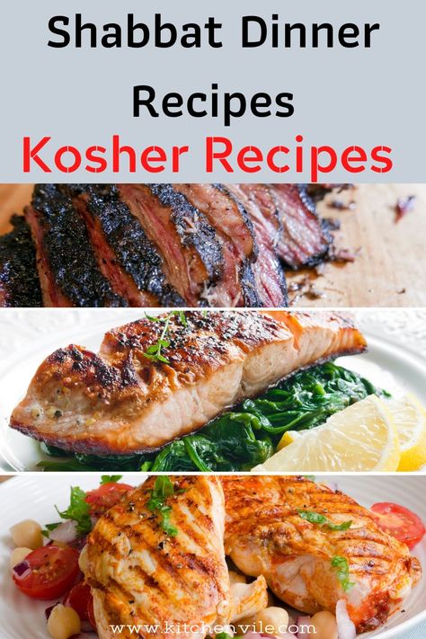 Kosher Dinner Ideas, Hebrew Recipes Jewish Food, Kosher Recipes Dinner, Easy Kosher Meals, Dairy Dinner Ideas, Kosher Dinner Recipes, Kosher Recipes Shabbat, Shabbat Dinner Ideas, Kosher Appetizers