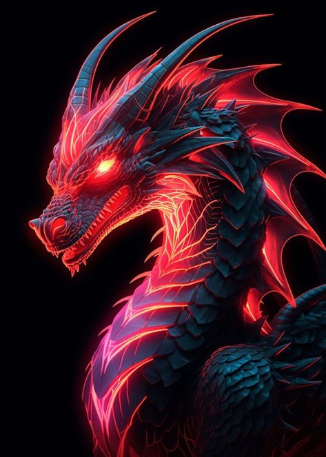 Dragon Fire Drawing, Dragon Profile Picture, Red Dragon Wallpaper, Electrical Plan Symbols, Black And Red Dragon, Cool Dragon Pictures, Naga Snake, Black Dragon Tattoo, Dragon Head Tattoo