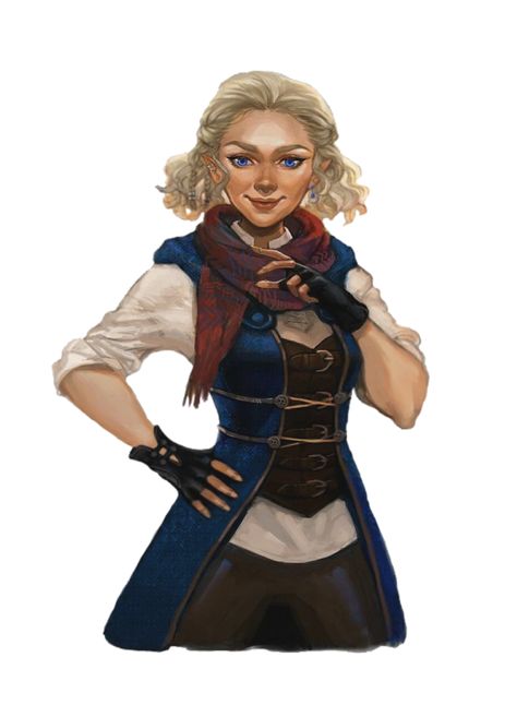 Female Half-Elf Adventurer Rogue Portrait - Pathfinder PFRPG DND D&D 3.5 5th ed d20 fantasy Elf Adventurer, Dnd Halfling, Thieves Guild, Elf Rogue, Female Gnome, Arcane Trickster, Portrait Female, Half Elf, Dungeons And Dragons Game