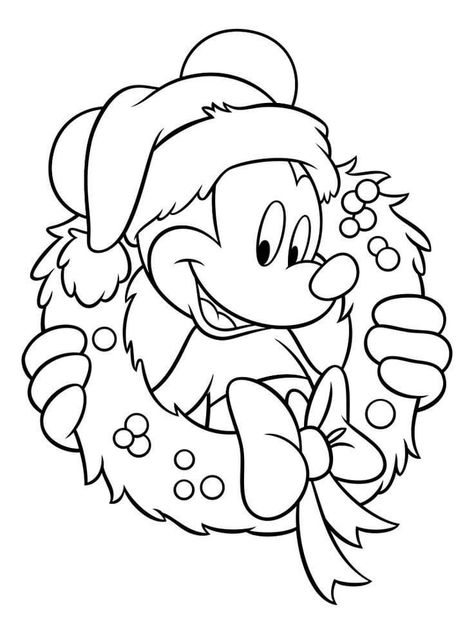 Grinch Coloring Pages, Minnie Mouse Coloring Pages, Mickey Mouse Coloring Pages, Christmas Coloring Sheets, Printable Christmas Coloring Pages, Mouse Color, Mickey Mouse Christmas, Disney Coloring Pages, Christmas Drawing