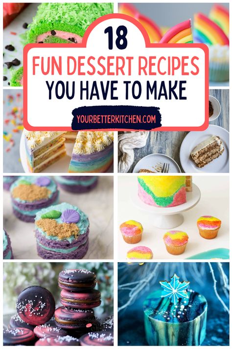 Cool Looking Desserts, Unusual Baking Recipes, Deserts Around The World, Cool Recipes Desserts, Weird Desserts, Rainbow Jello Recipe, Fun Dessert Recipes, Trending Desserts, Impressive Dessert